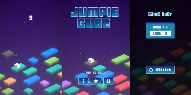 带Admob广告的跳跃方块手游