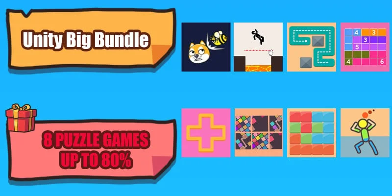 大型8合1拼图游戏包