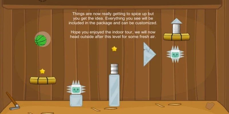 2D易拉罐击倒游戏