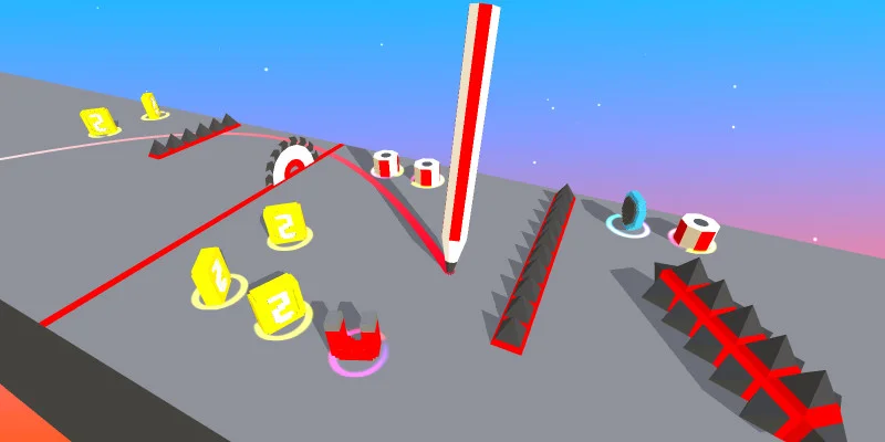 铅笔竞赛游戏模板