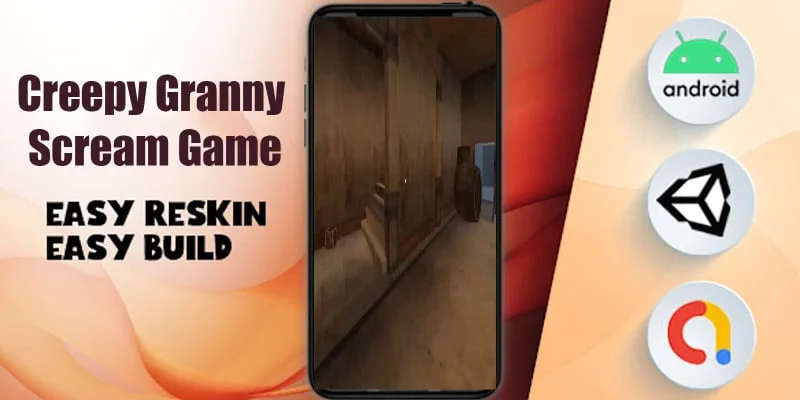 恐怖老奶奶邪恶尖叫模板