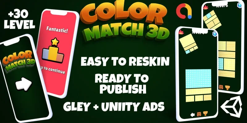 3D色彩匹配益智手游