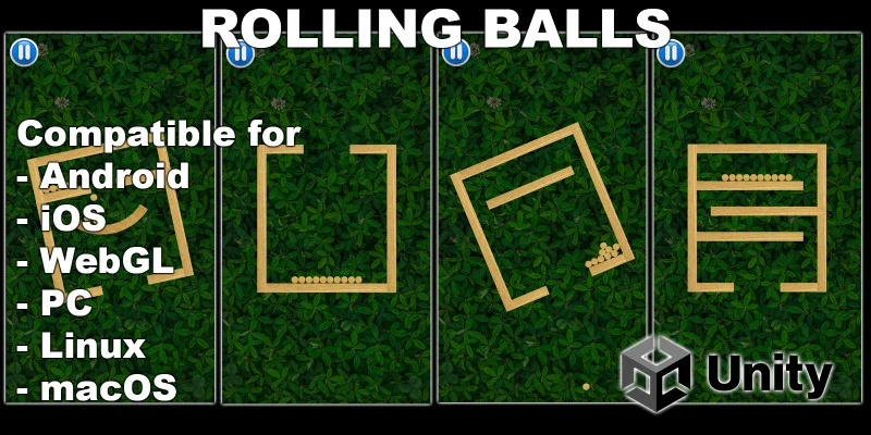 滚动球解谜游戏