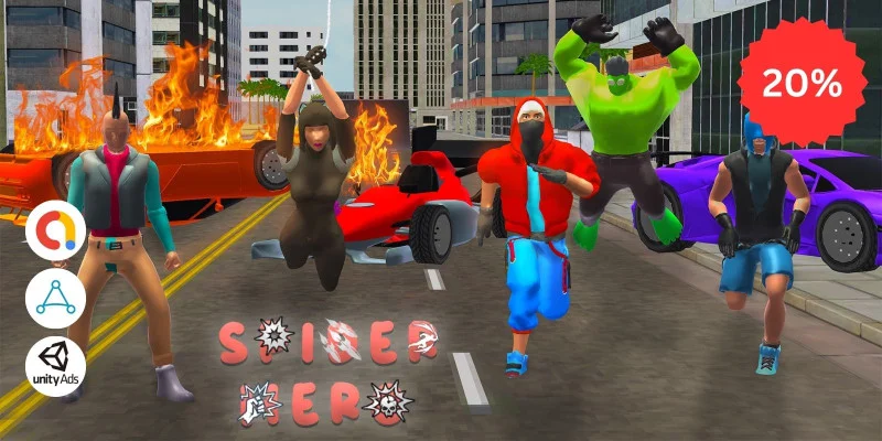 蜘蛛英雄游戏模板