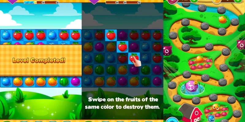 Merge Fruits Game Template
