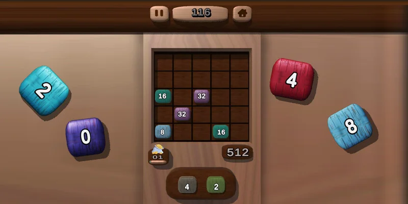 2048 木质方块合并
