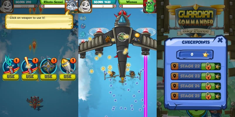 Guardian Commander Sky Force Game Template