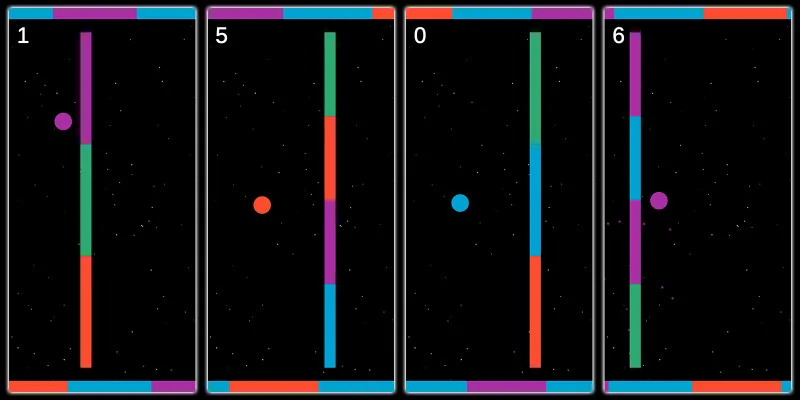 彩色飞跃跳跃游戏