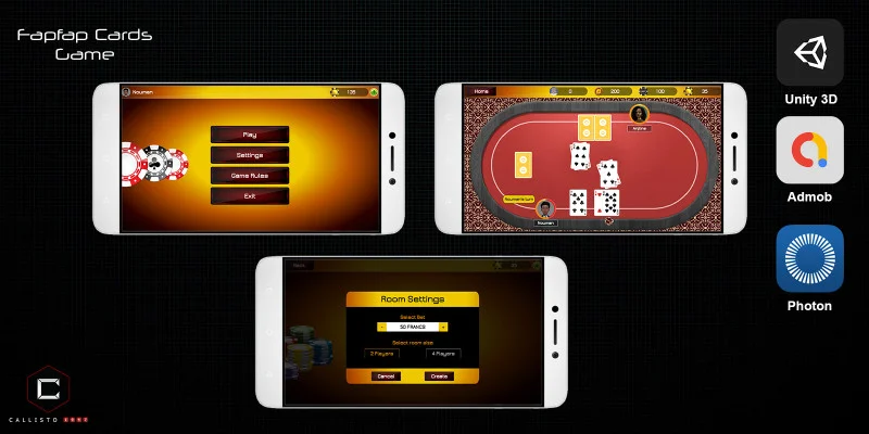 啪啪卡片3D游戏（含Admob广告及Photon网络服务）