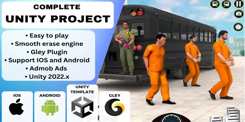 监狱巴士模拟与格利（注：“Gley”可能是特定名称，若有更准确背景信息可更精准翻译）