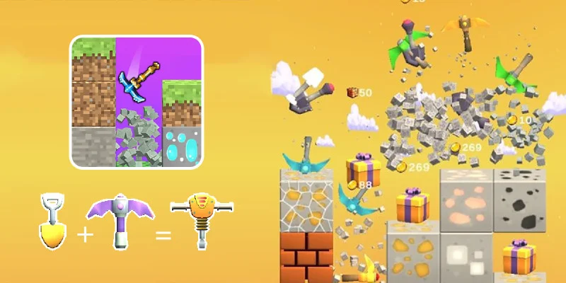 3D合并矿工超休闲热门游戏