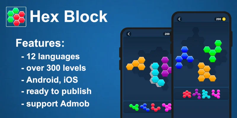 六边形填充方块