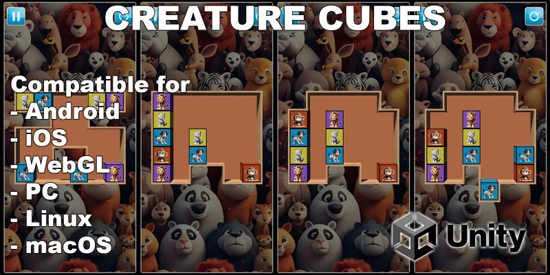 带Admob广告的生物方块益智游戏