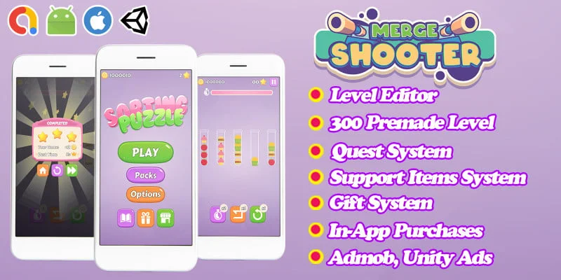 排序解谜通关游戏模板